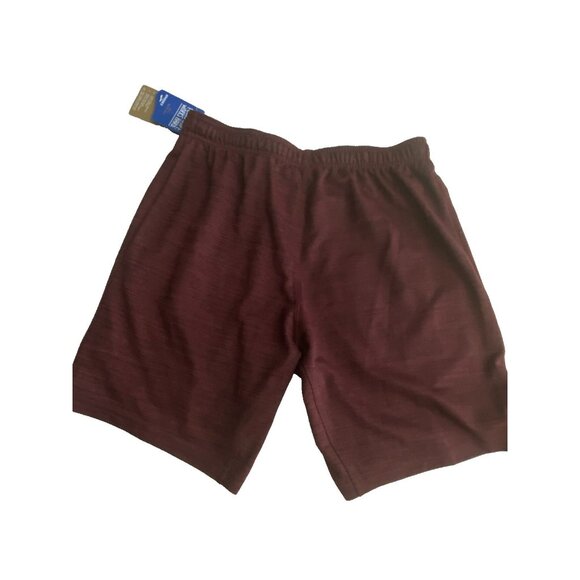 Brooks NWT Men Size Small Heather Merlot Rep 8” Shorts Pockets Wicking No Liner - Picture 2 of 11